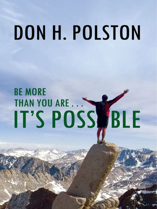 Cover of Be More than You Are . . . It's Possible